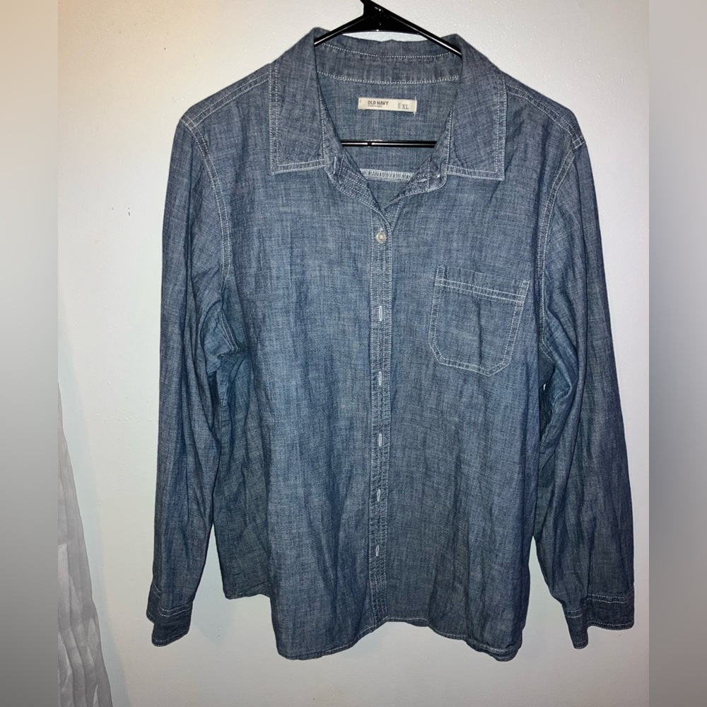 Old navy denim button up